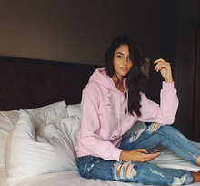 Season 1 Distressed "Pink" Hoodie