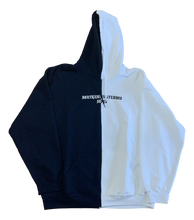 "Bronx" Split Hoodie - Navy / White