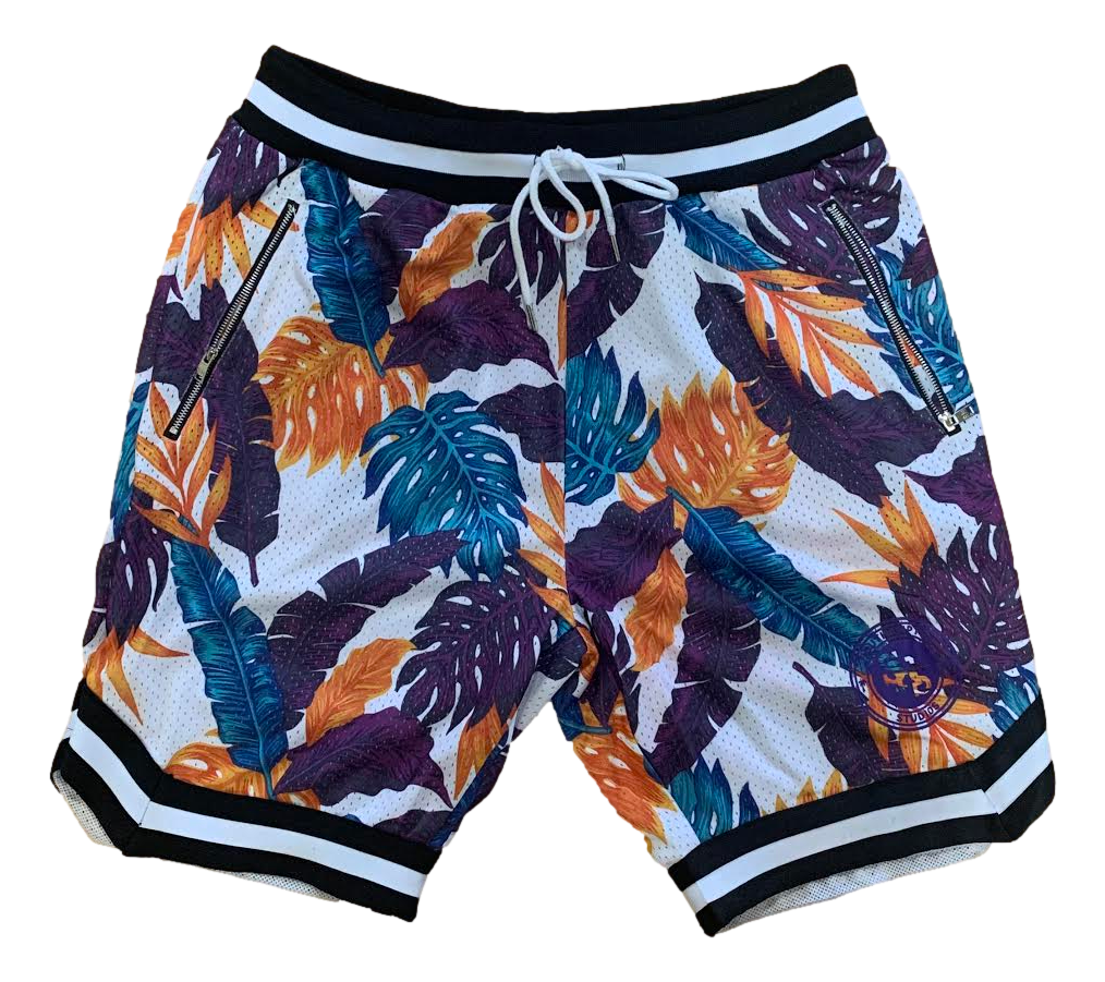 Tropical Mesh Basketball Shorts