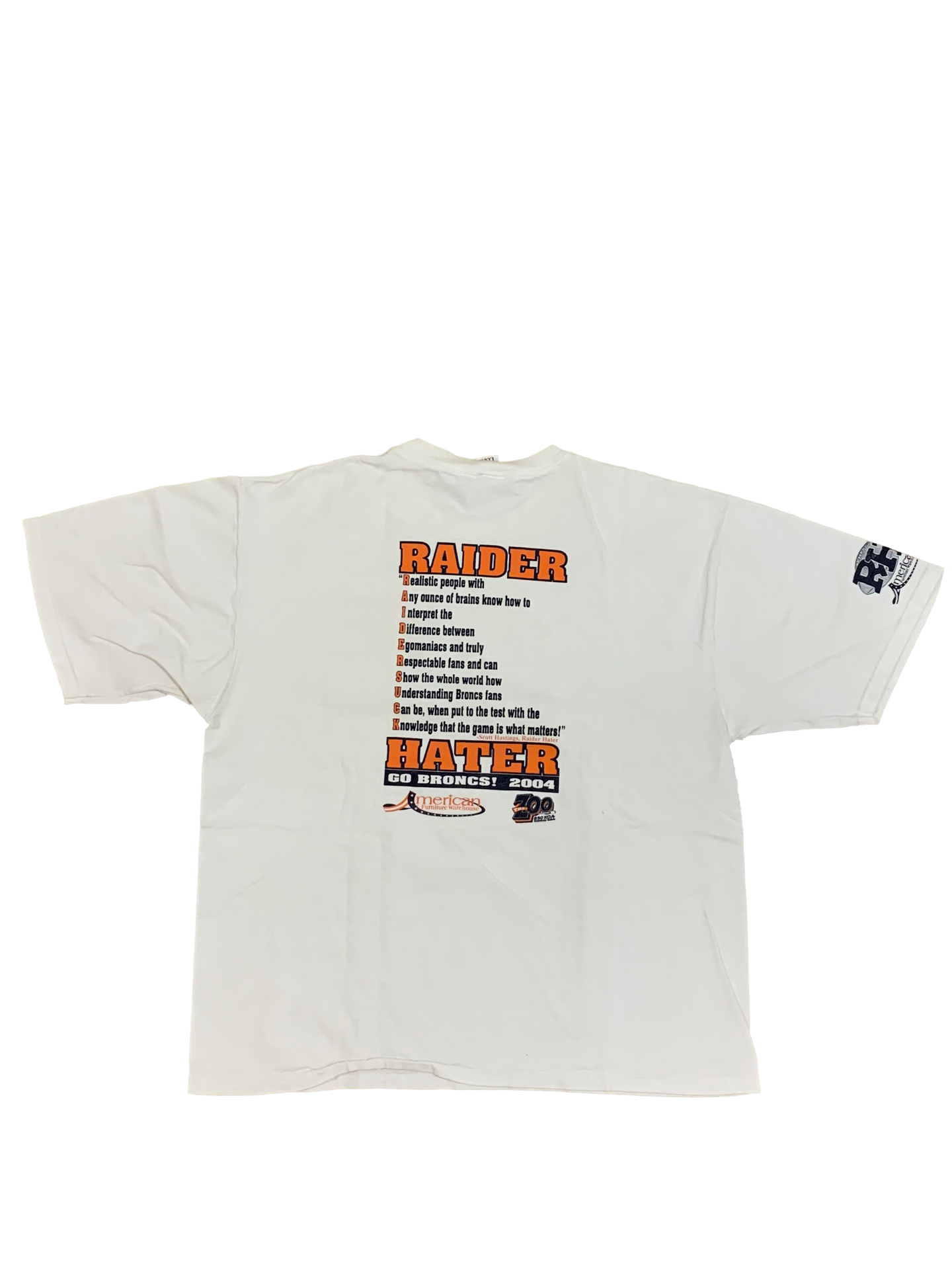 Raider Hater Tee (2004) - Large