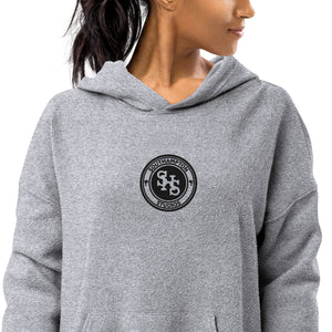 Sueded Fleece Monogram Hoodie - Grey